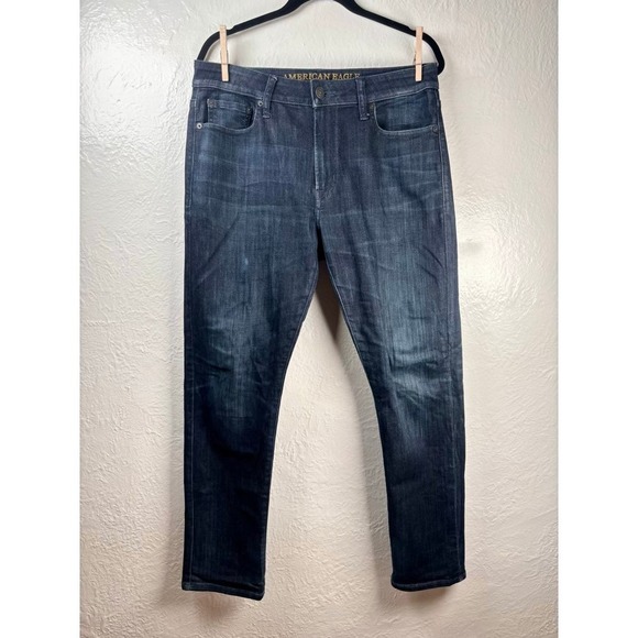 American Eagle Outfitters Other - American Eagle Slim Jeans Mens 33x30 Dark Wash Extreme Flex Denim Hipster Casual